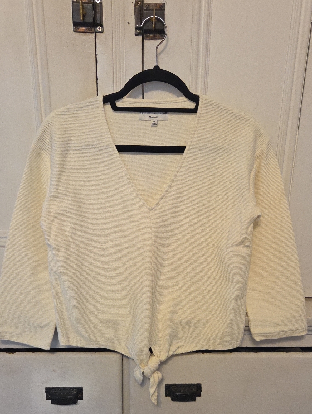 Cream Colores Madewell Blouse